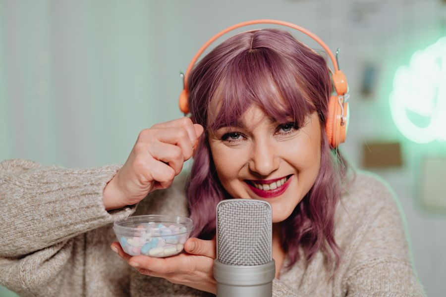 Golden condenser microphone